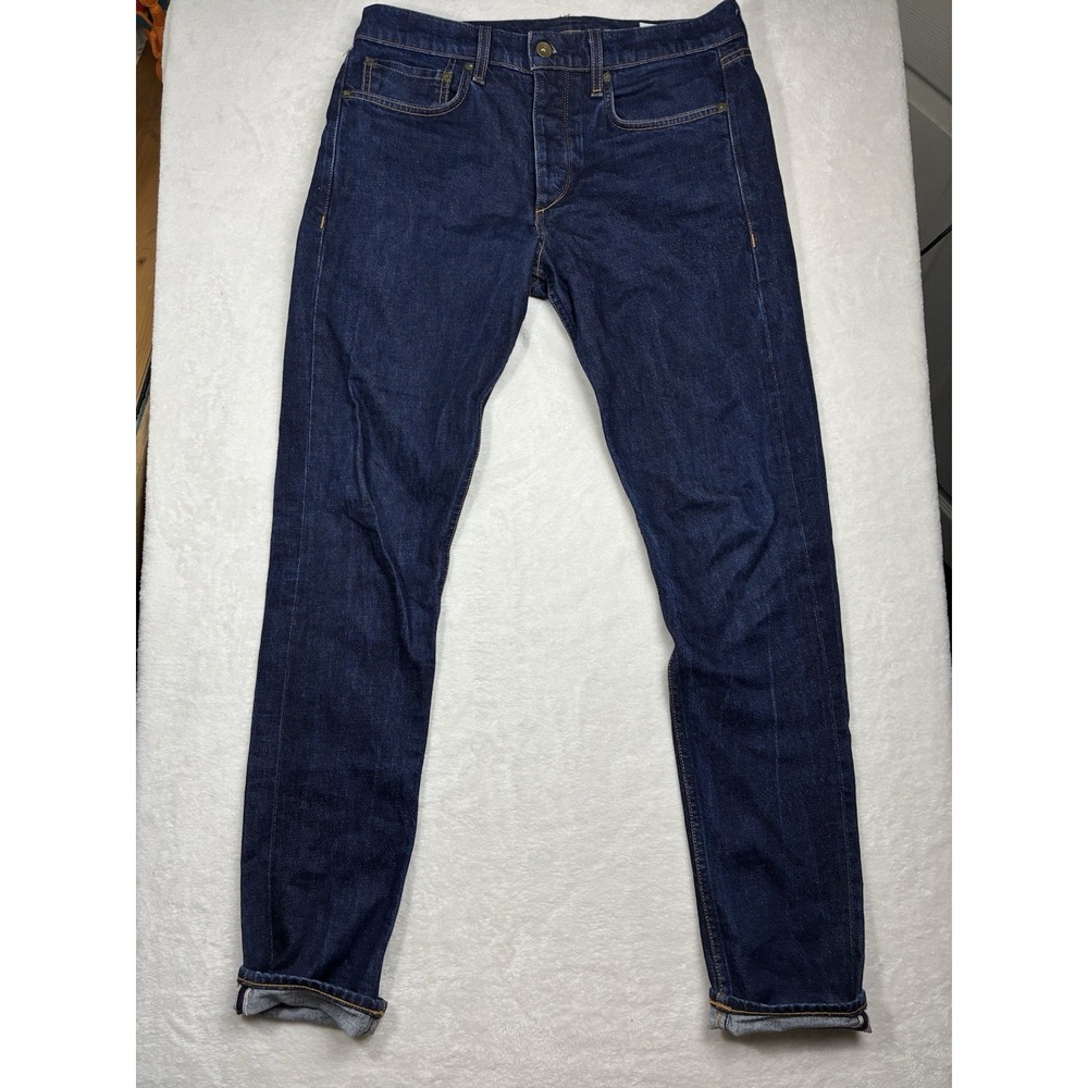 Rag & Bone men Fit 1 extra slim jean indigo rinse selvedge size 31 USA MADE